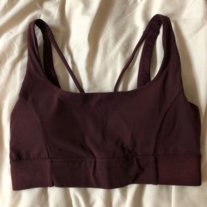 Athleta Exhale Open Low Back Strappy Sports Bra
